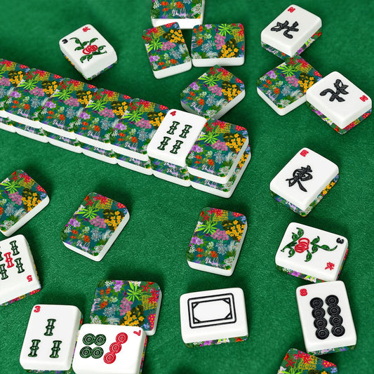 Ohio hand drawn florals American Mahjong Tiles
