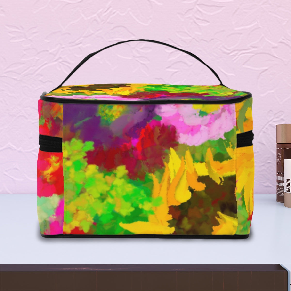 Mahjong tile bag in Summer bike floral
