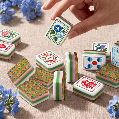 Modern Folk American Mahjong Tiles  4Layer Acrylic in multiple designs