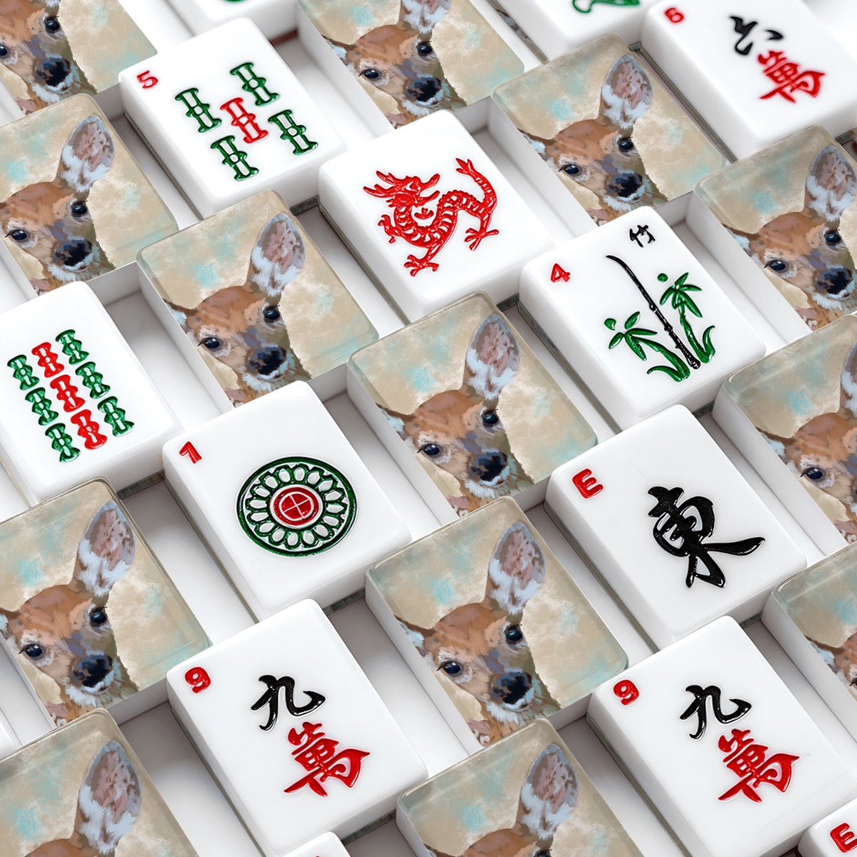 Oh Deer American Mahjong Tiles