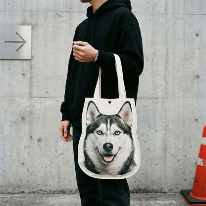 Shaped Canvas Bag Mahj tiles