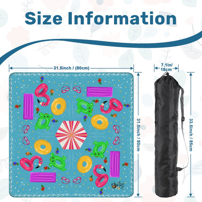 Summer toys mahjong mat by Brewtifully, detail
