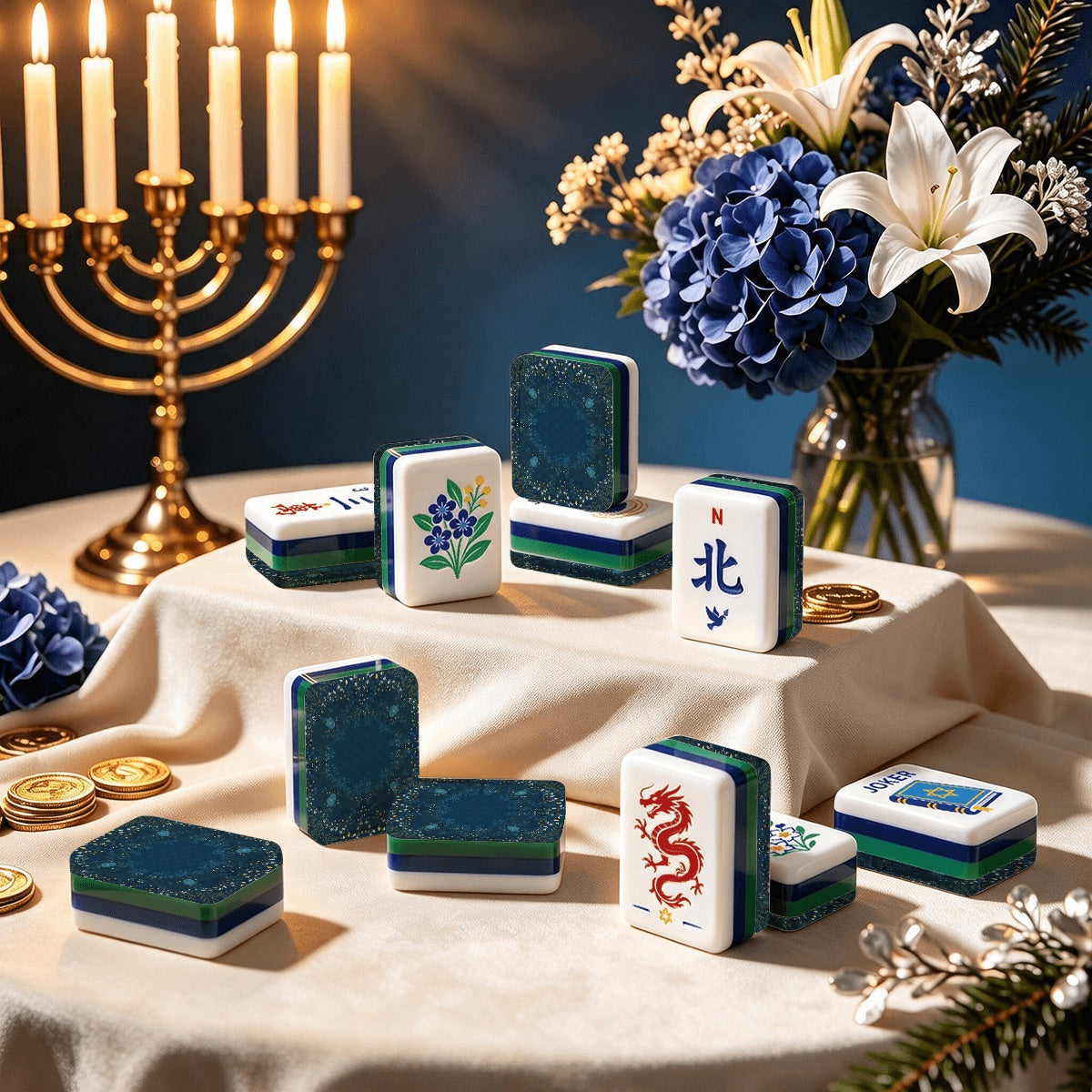 Heritage Hanukkah Mahjong Tiles IMG1592