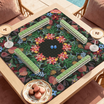Mahjong Mat SleekSurface (Made in USA) Nature’s Holiday Gifts- Multiple colorways