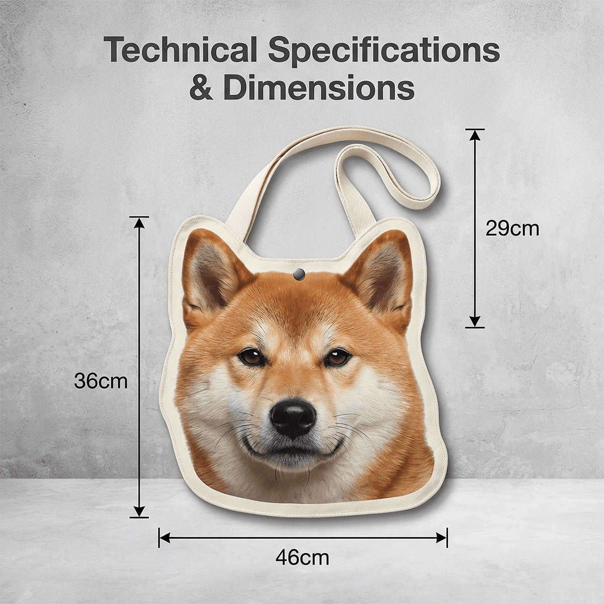 Shaped Canvas Bag Mahj tiles