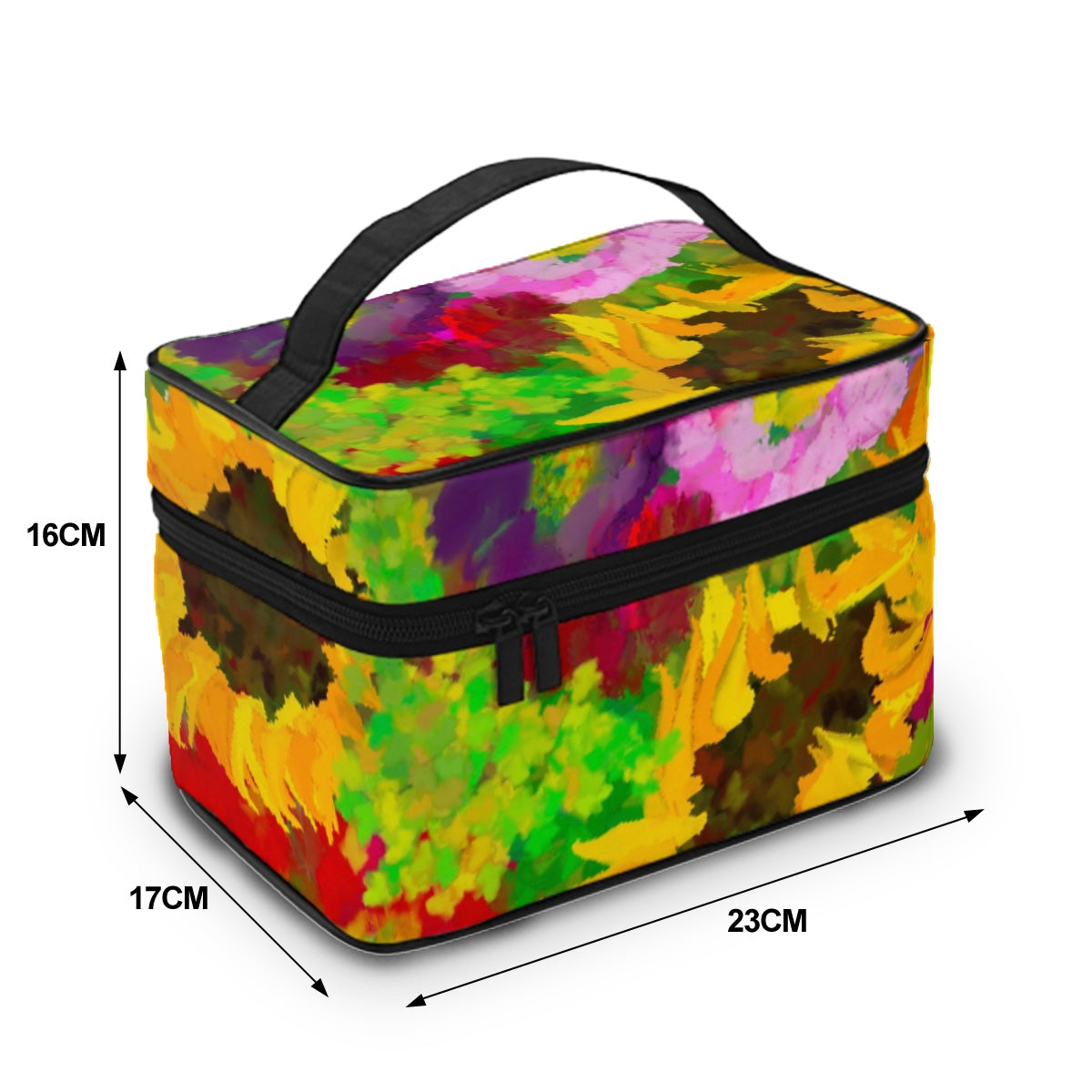 Mahjong tile bag in Summer bike floral
