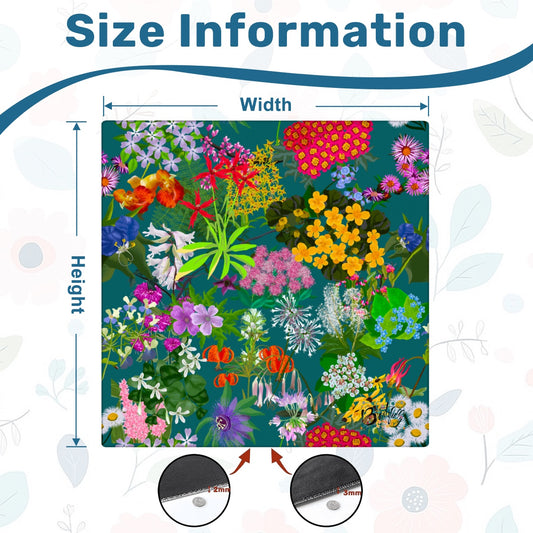 Ohio garden mahjong mat by Brewtifully, detail