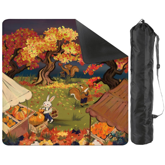 Apple pickin’ - Mahjong Mat soft/smooth 33"x33" (Ship Rolled up) - Special price Autumn Season Mat