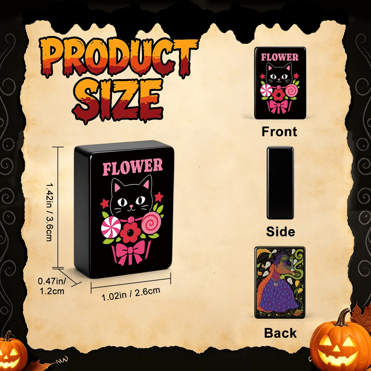 Witch Gothic Dessert Halloween Mahjong Tiles  Single Layer
