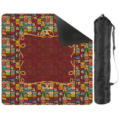 Sards sardine hand-illustrated mahjong mat by Brewtifully